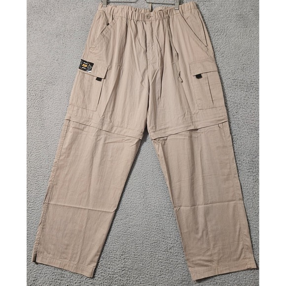 Outer Rim Convertable Hiking Pants Men's Size 2XL x 32" Khaki Cargo Lightweight - Picture 1 of 6